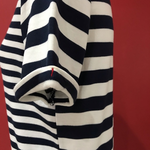 Dress in navy blue stripes - Picture 4 of 8
